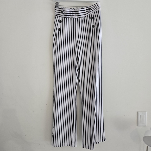 Robert Louis Pants - Robert Louis Monochrome Striped Pants